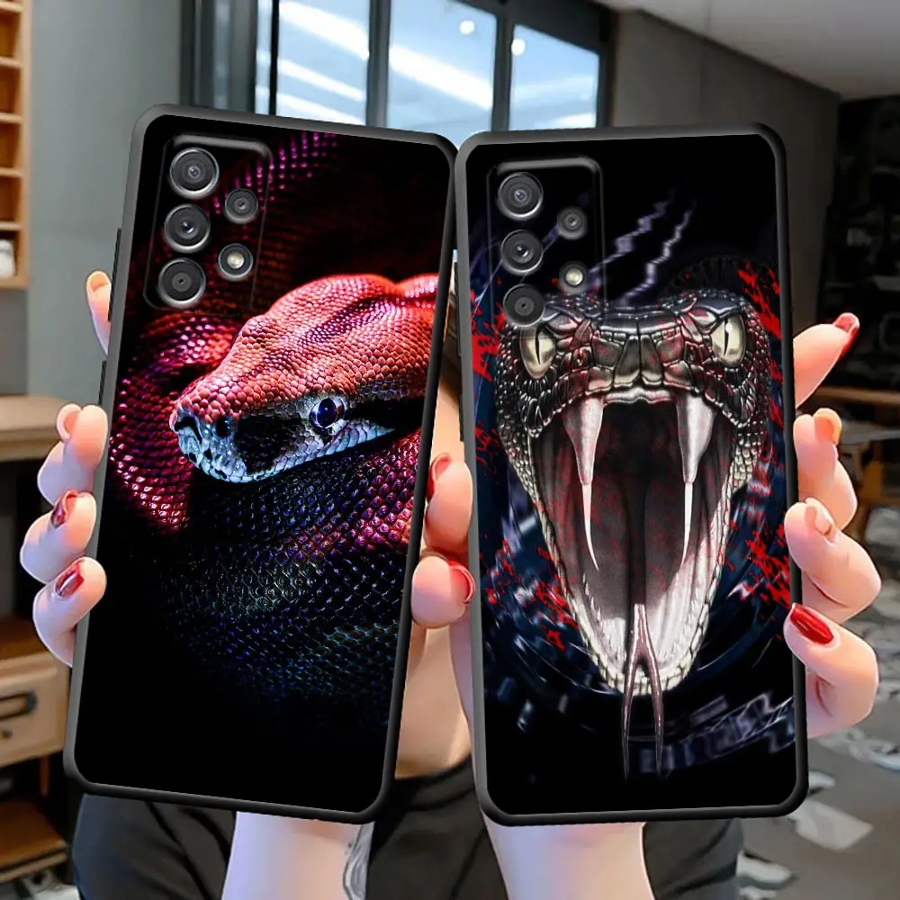 

Funda Coque S23 Case For Samsung S23 S22 S21 S20 FE S10 S10E LITE S9 S8 PLUS ULTRA 5G Case Para Ectotherm Tattoo Vintage Snake