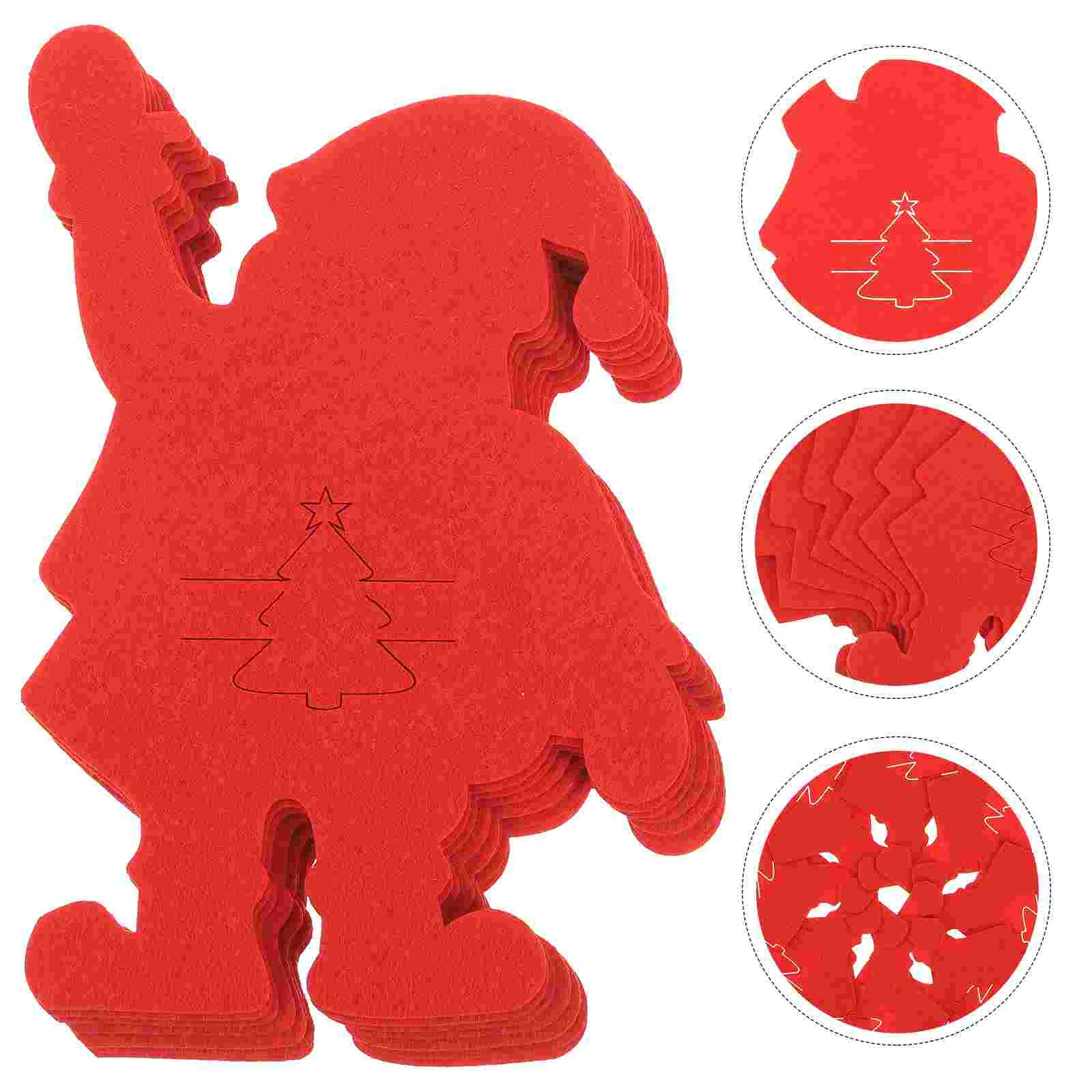 

Tableware Christmas Cutlery Bagsclaus Cover Santa Holder Forksilverwarepocketpouches Shaped Storage Dinnerware Covers