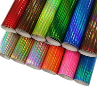 4pcs 20x30cm holographic glossy pu synthetic leather fabric sheet for making shoebaghandbagearringcraft