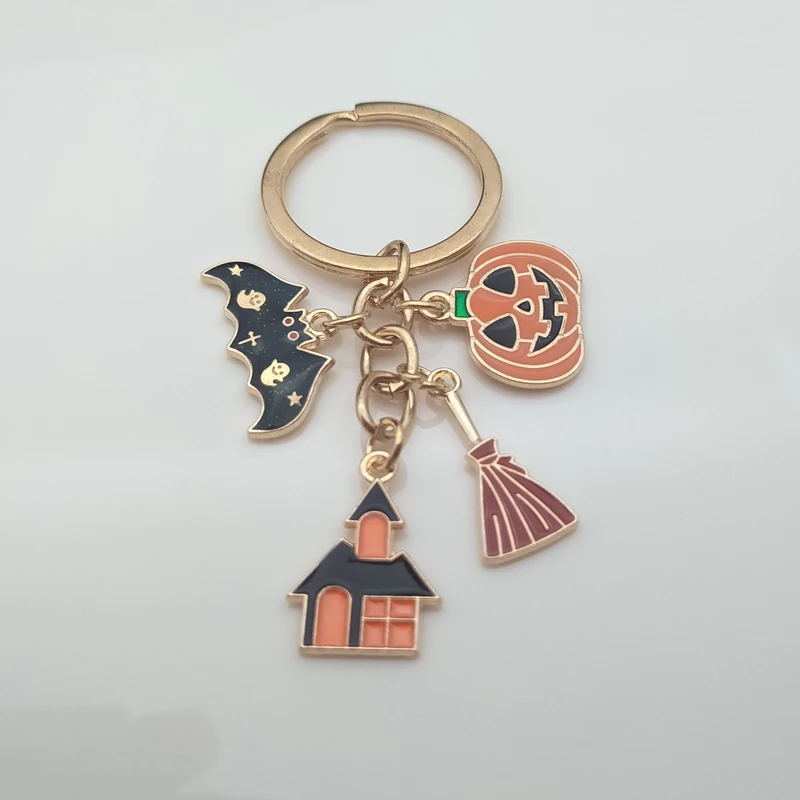 Брелок для ключей в готическом стиле с надписью летучая мышь