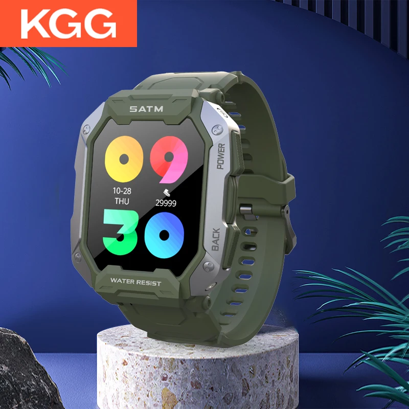 

C20 Smart Watch Men 5 ATM IP68 Waterproof Watch Heart Rate Monitor Blood Pressure Fitness Tracker Outdoor Sports Smartwatch