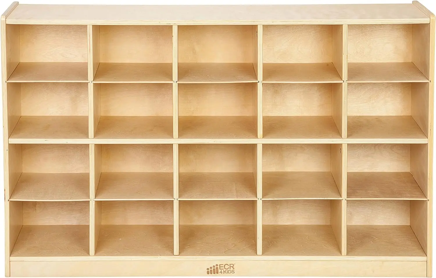 ECR4Kids шкаф для хранения вещей 20 помещений 4x5 классная мебель натуральный