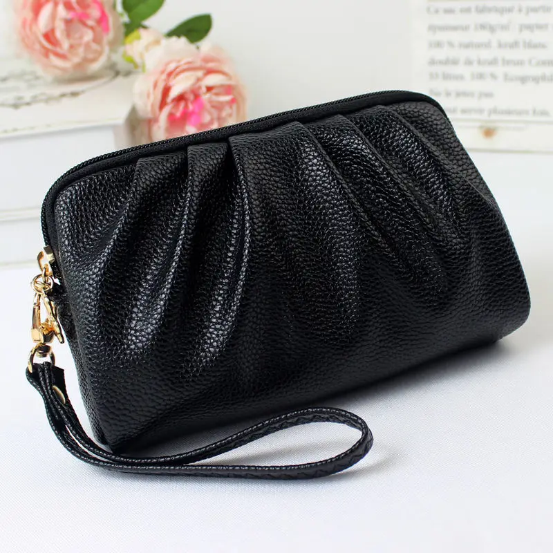 Korean Fashion Handbag Ruffled Handbag Mobile Phone Bag Wrist Coin Purse Clutch Bag Luxury Day Clutches Purses and Handbag