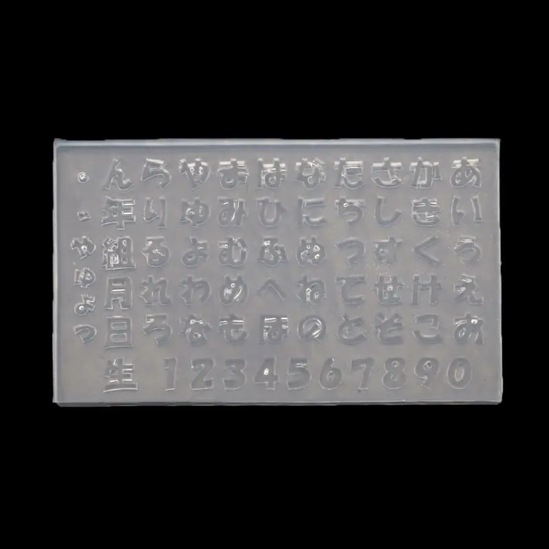 

Y51E Hiragana & Katakana Number Silicone Mold Mini Letters Mold for Epoxy Resin Casting Decoration DIY Crafts Scrapbook