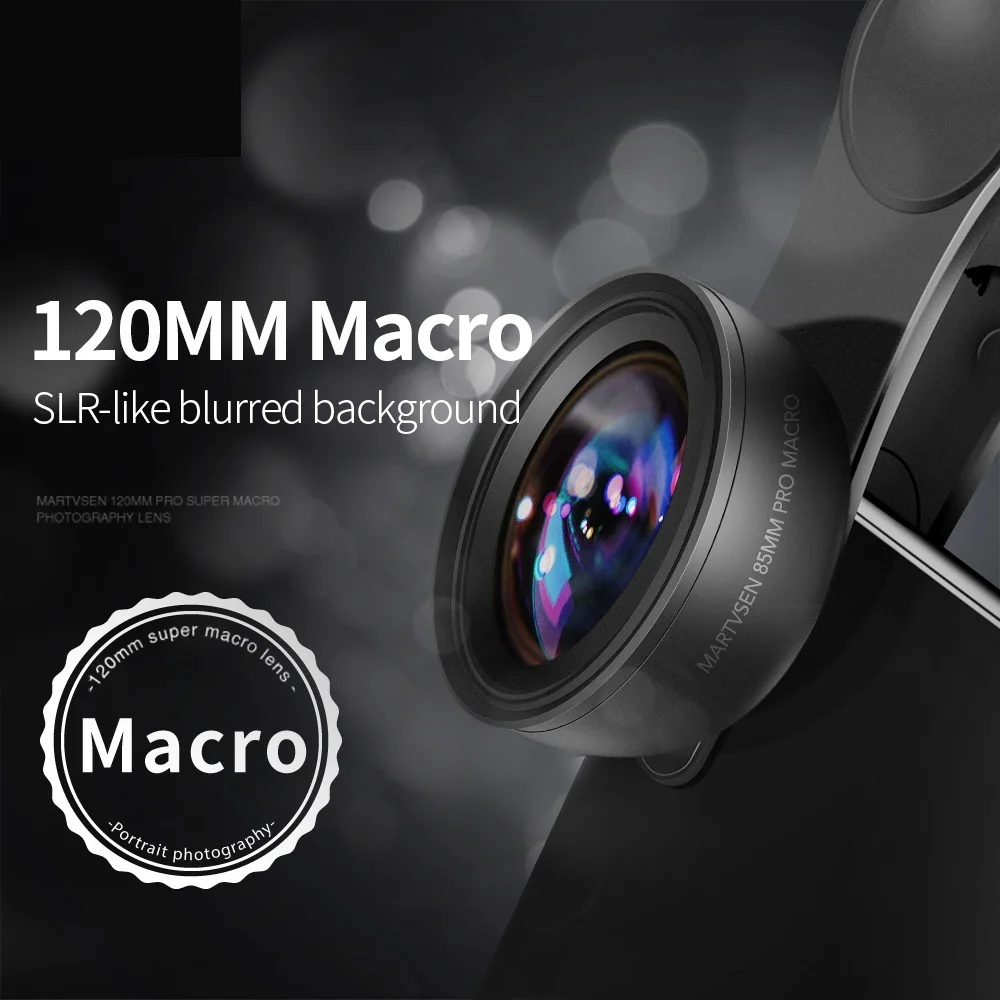 

120 Новый Мм макрообъектив, профессиональный 5K HD 10x Супер макрообъектив универсальный зажим для камеры фотообъектив для iPhone Samsung Andriod