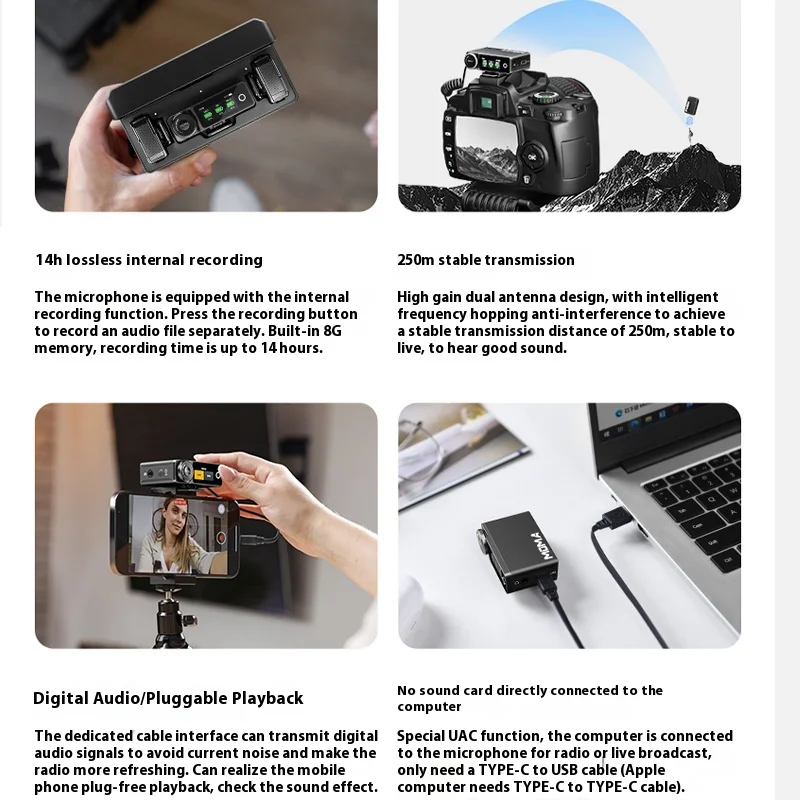 Беспроводной микрофон MOMA LARK MAX