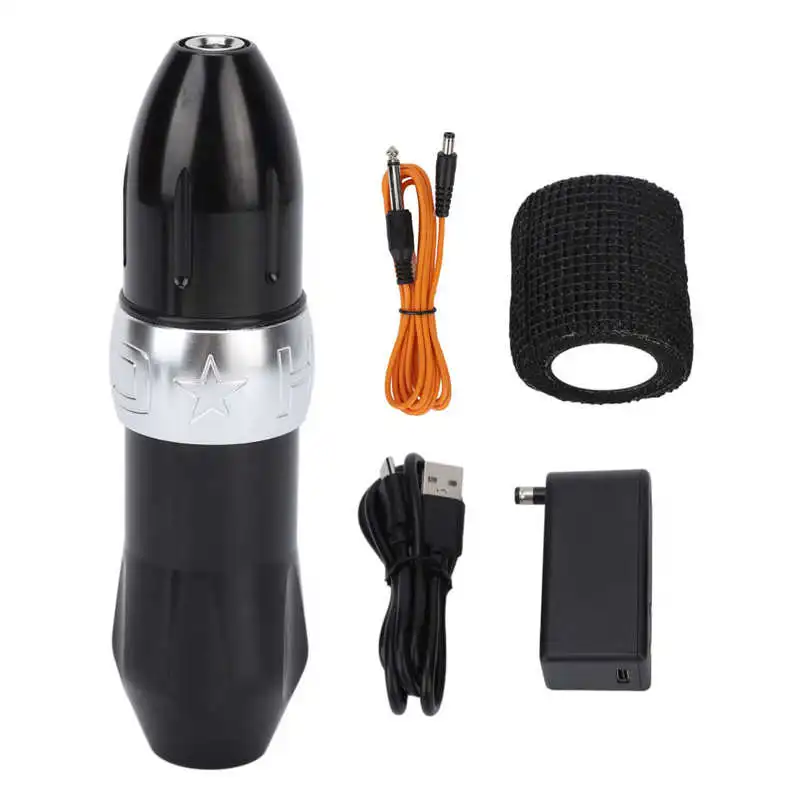 

Rotary Tattoo Machine Pen Kit Excellent Motor Tattoo Machine Pen Kit for Cartridges Needles