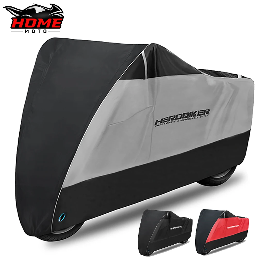

HEROBIKER New Motorcycle Cover Waterproof Dustproof UV Snowmobile Universal Outdoor All Season Moto Scooter Motorbike Rain Cover