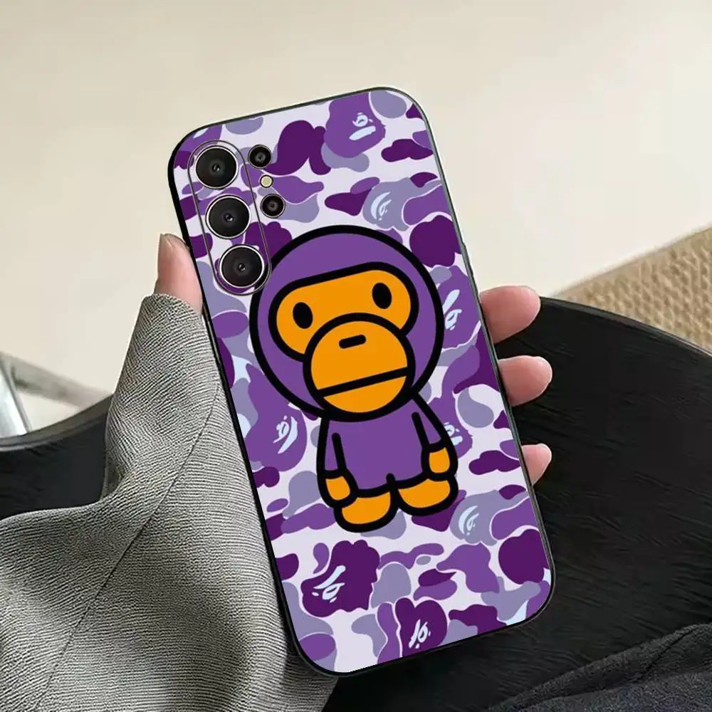 Фото Чехол для телефона Streetwear Monkey Bape, черный, из мягкого силикона, для Samsung Ultra S26, S24, S21, S22, S23, S30, Plus, Lite. №2