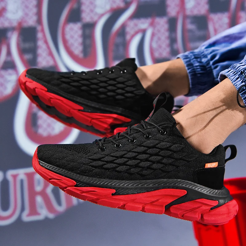 

Sports Shoes For Male Snickers Sneakers Man Summer 2022 No-Leather Casual Sport Shoes Rubber Bottom Running Shoes Men Tennis