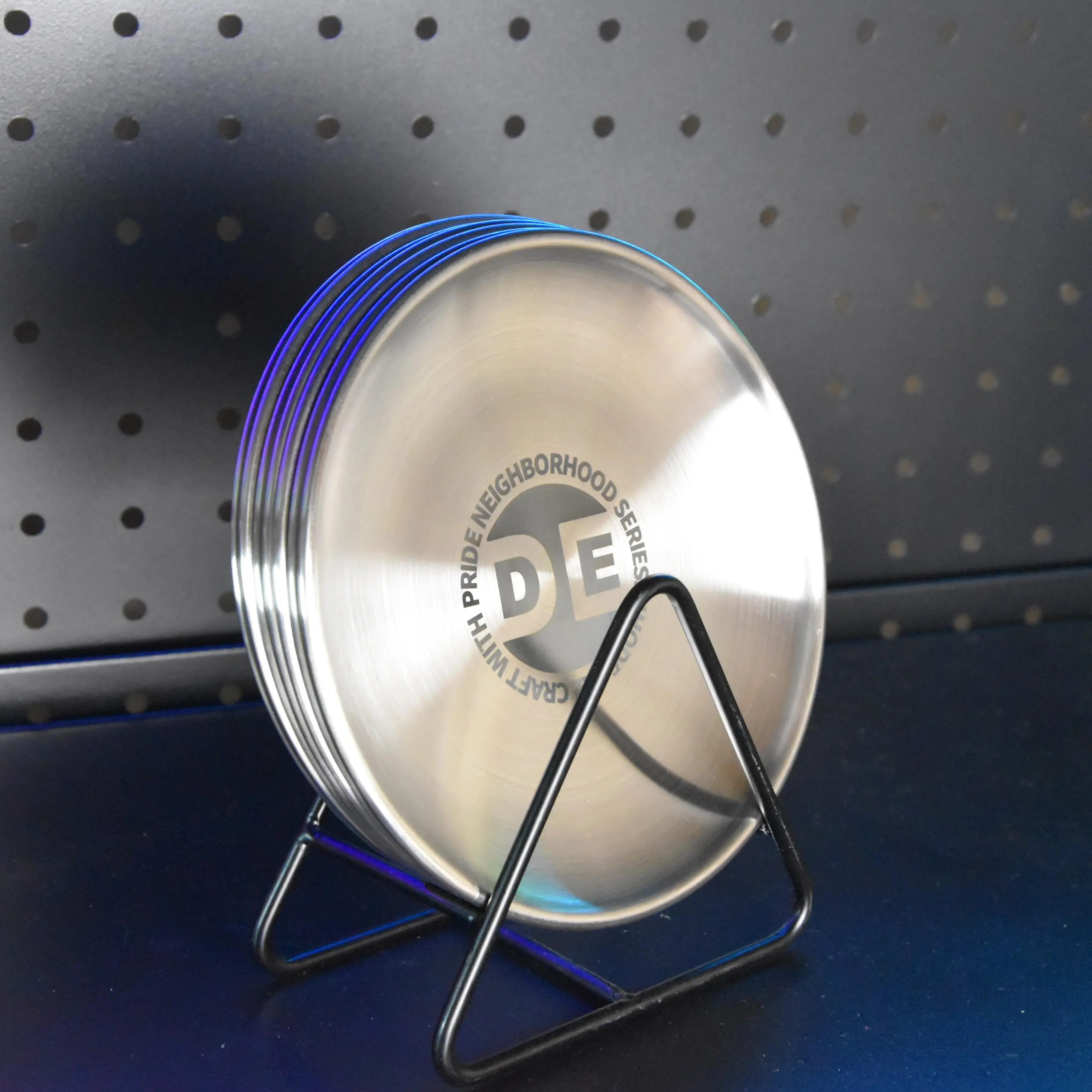 Набор из шести дисков нержавеющей стали для закусок картошки фри жареной курицы