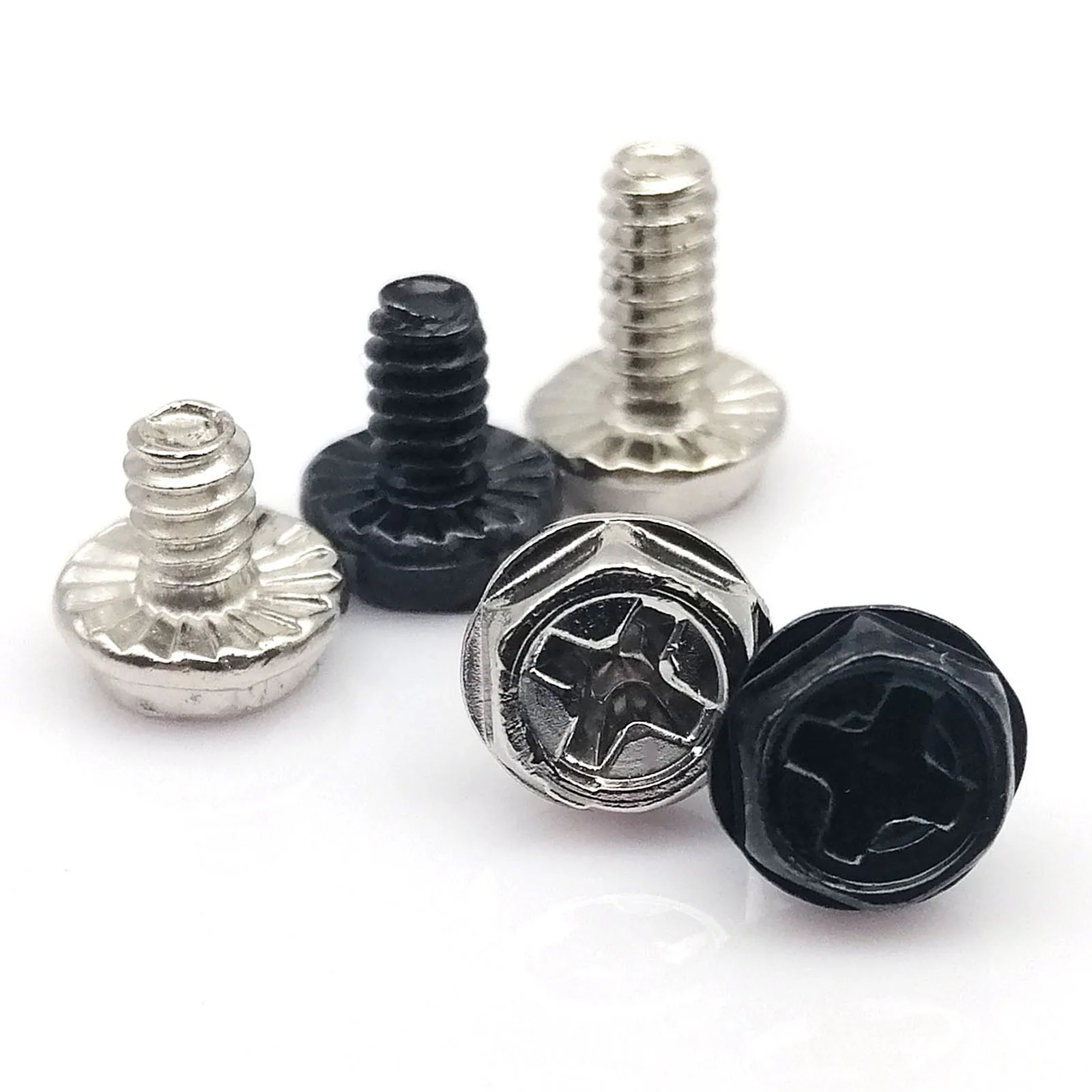 

25 шт., черные, серебристые, 6 #-32x 5/6/8 мм