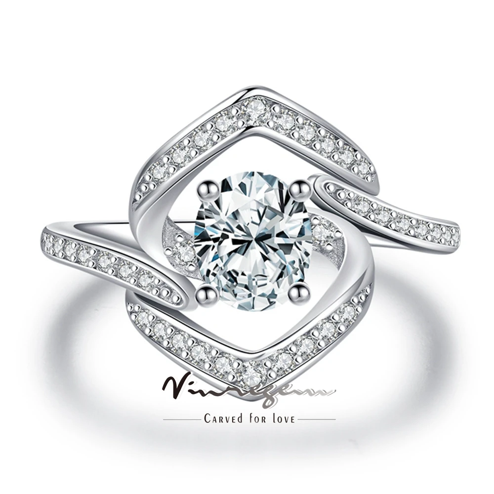 Vinregem 5*6 мм овальной формы с сапфиром из высокоуглеродистого камня для свадебной