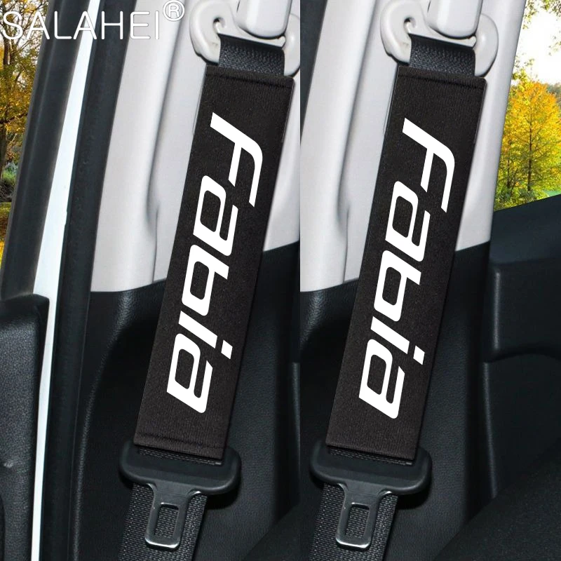 Фото Для Skoda Fabia Octavia Rapid Superb Kodiaq Scala Karoq Citigo Kamiq Roomster Enyaq Автомобильная подушка для головы и шеи, ремень безопасности, наплечник №1