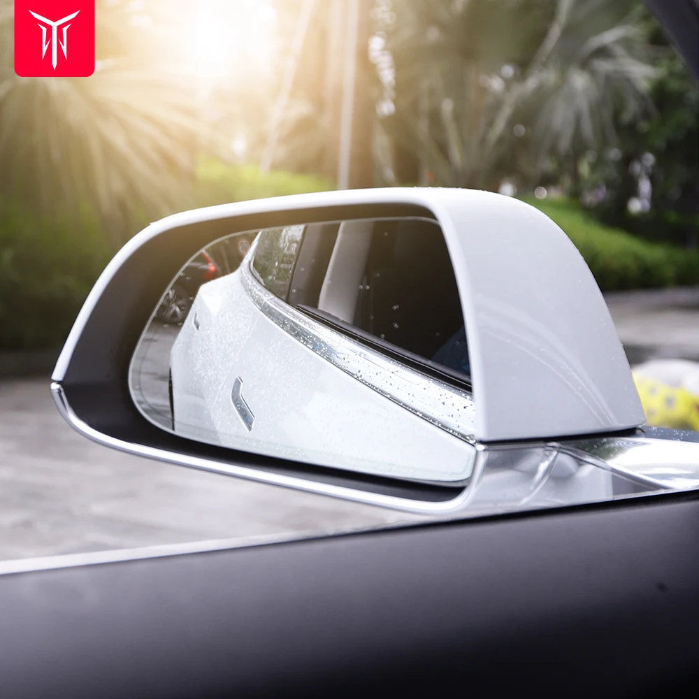 

YZ For Tesla Model Y Model 3 Rearview Mirror Rain Film For Tesla Car Model3 HD Window Glass Anti-Fog Sticker ModelY Accessories