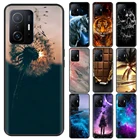 Чехол Mi11T, противоударные силиконовые чехлы для Xiaomi11T Xiaomi Xiomi Mi 11 T 11 T Pro, мягкий чехол из ТПУ, милый мультяшный цветочный защитный чехол