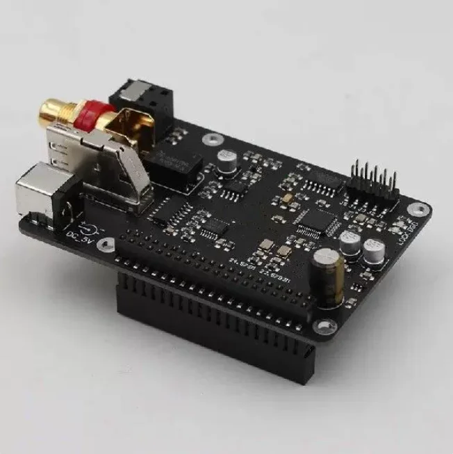 Фото Цифровой Hi-Fi плеер R19 Pi4/3B/4B с оптическим и коаксиальным входом, I2S, 384K DSD512, плата ЦАП №2