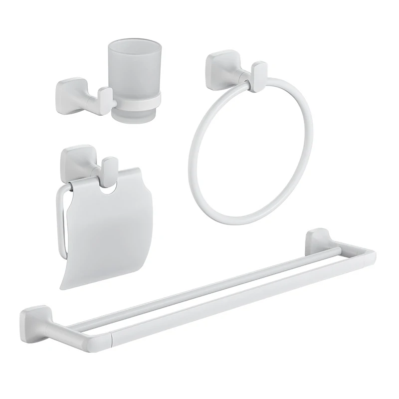 

Высококачественный белый держатель для полотенец для кухни и ванной комнаты, держатель для бумаги с крышкой и кольцом для полотенец