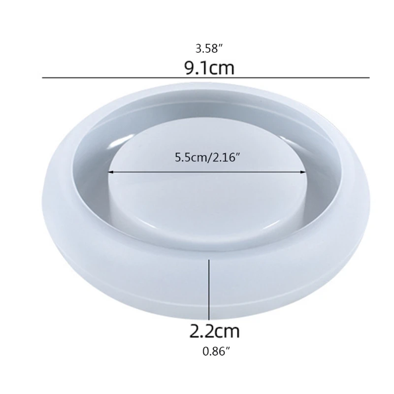 

652F DIY Storage Box Mold Handicrafts Soap Candle Resin Casting Mold DIY Crafts Table Ornament Candle Holder Epoxy Resin Mold