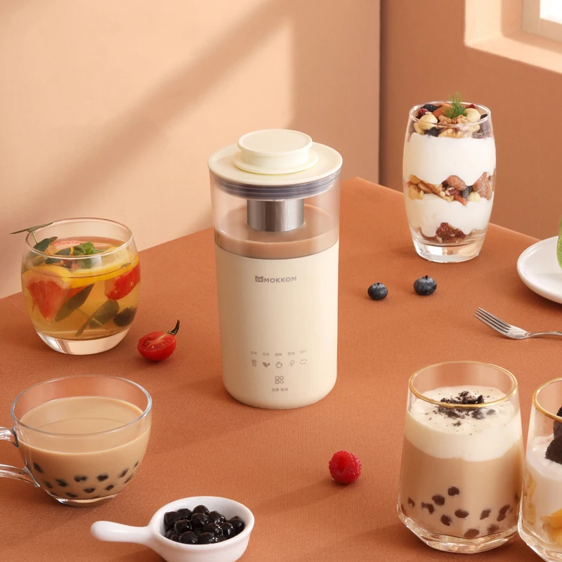 

Cafetera eléctrica portátil multifuncional, máquina de té con leche, vaporizador de leche automático para el hogar y la cocina