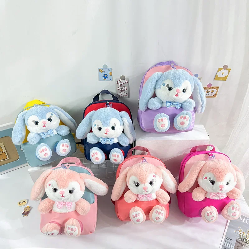 

Cartoon Kindergarten Backpack Kid Cute Plush Rabbit Doll Backpack Kids School Bags for Kids Kawaii Schoolbag for Girls Mochilas
