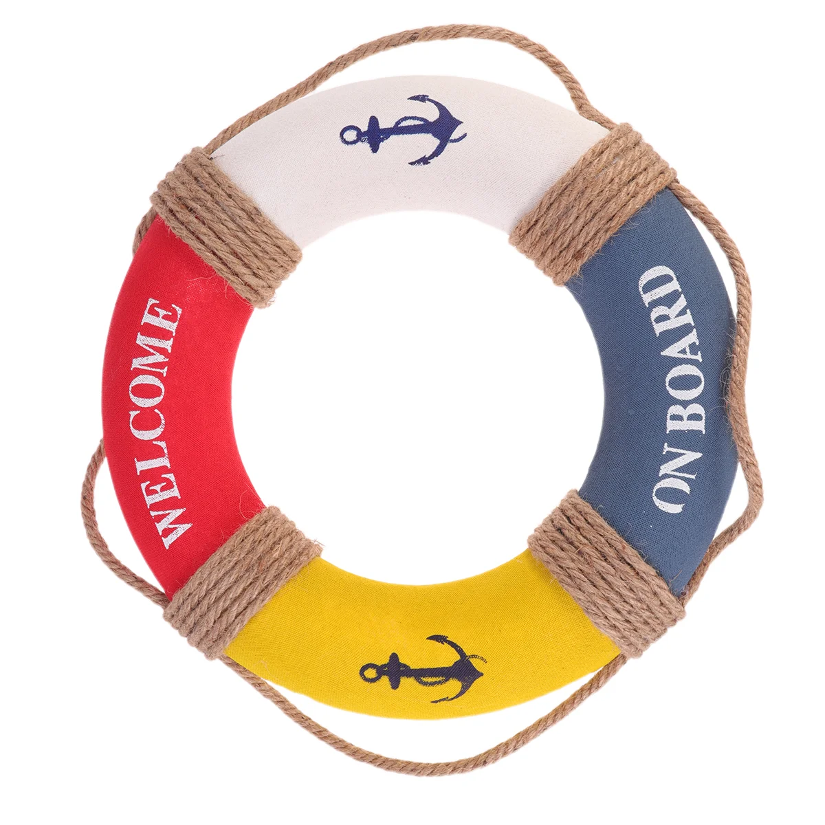 

Nautical Life Rings Buoy Welcome on Board Life Ring Nautical Wall Ornaments Beach Coastal Wall Decor Nautical Gifts for Office