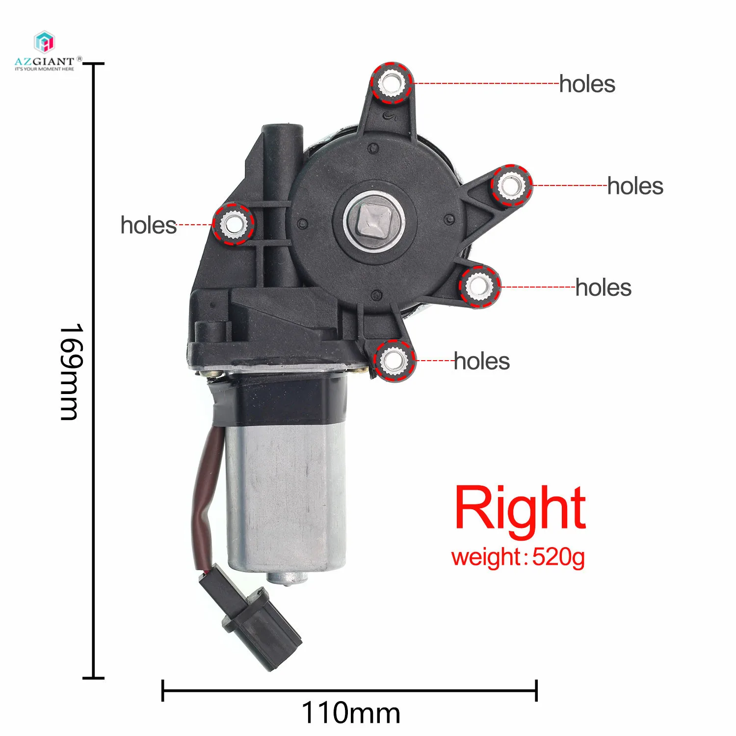 

AZGIANT For NISSAN TIIDA 05-11 Year Window Glass Lifter Engine Lift DC Motor OEM 80731ED Window Motors Parts Left and right