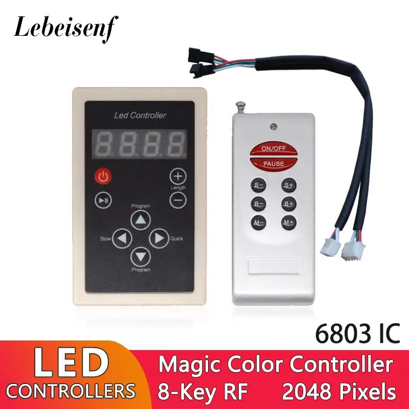 Светодиодная Волшебная световая панель 6803 IC 5050 с цифровым адресным RGB