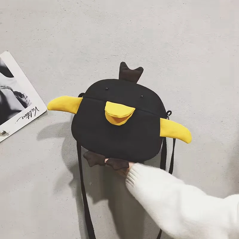 Mobile Phone Bags canvas crossbody bag For Women Cute Girl Small Duck Bag Female Casual Fashion Messenger Bag