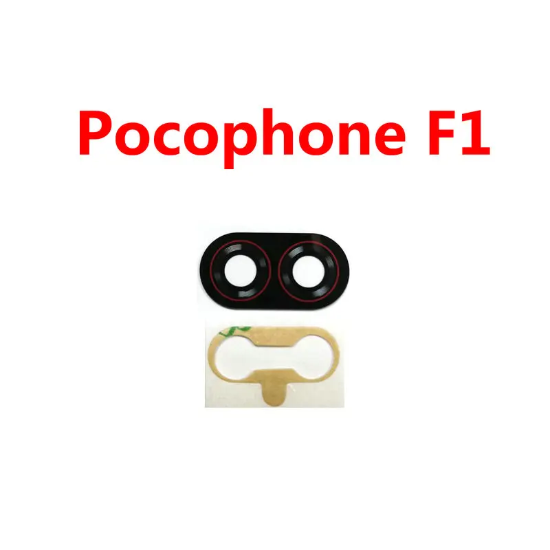 2Pcs New Rear Camera Glass Adhesive sticker Replacement for Xiaomi Pocophone Poco F1