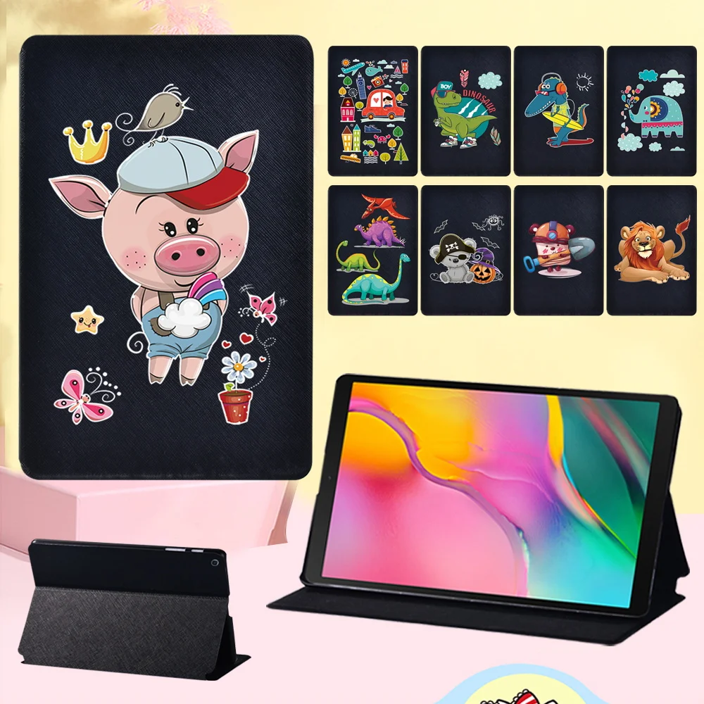 

Tablet Case for Samsung Galaxy Tab S6 T860 T865 10.5/S4 T830 T835/S5e T720 T725/S7 T870 T875 11" Cartoon Leather Stand Cover