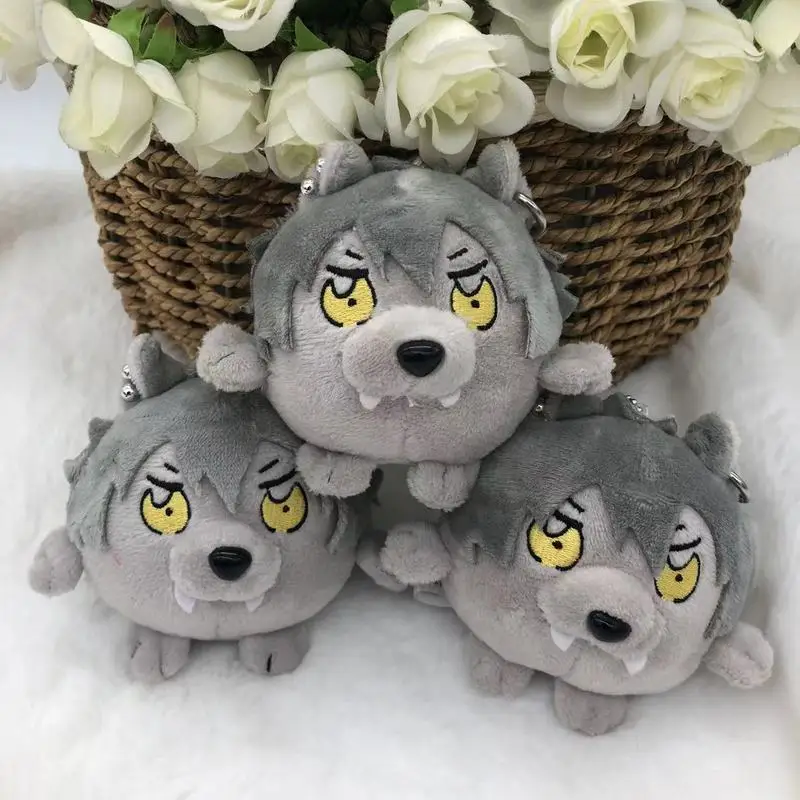 

Anime Ensemble Stars Ogami Koga Cosplay Cute Wolf Plush Doll Toy Cartoon Bag Pendant Keychain Accessories Gift