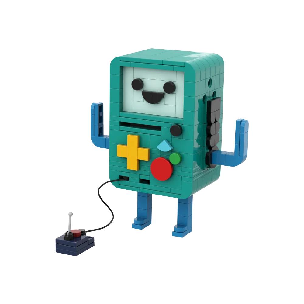 MOC Adventure Time Beemo Bricks Аниме Мультяшная модель Креативный строительный блок Детские