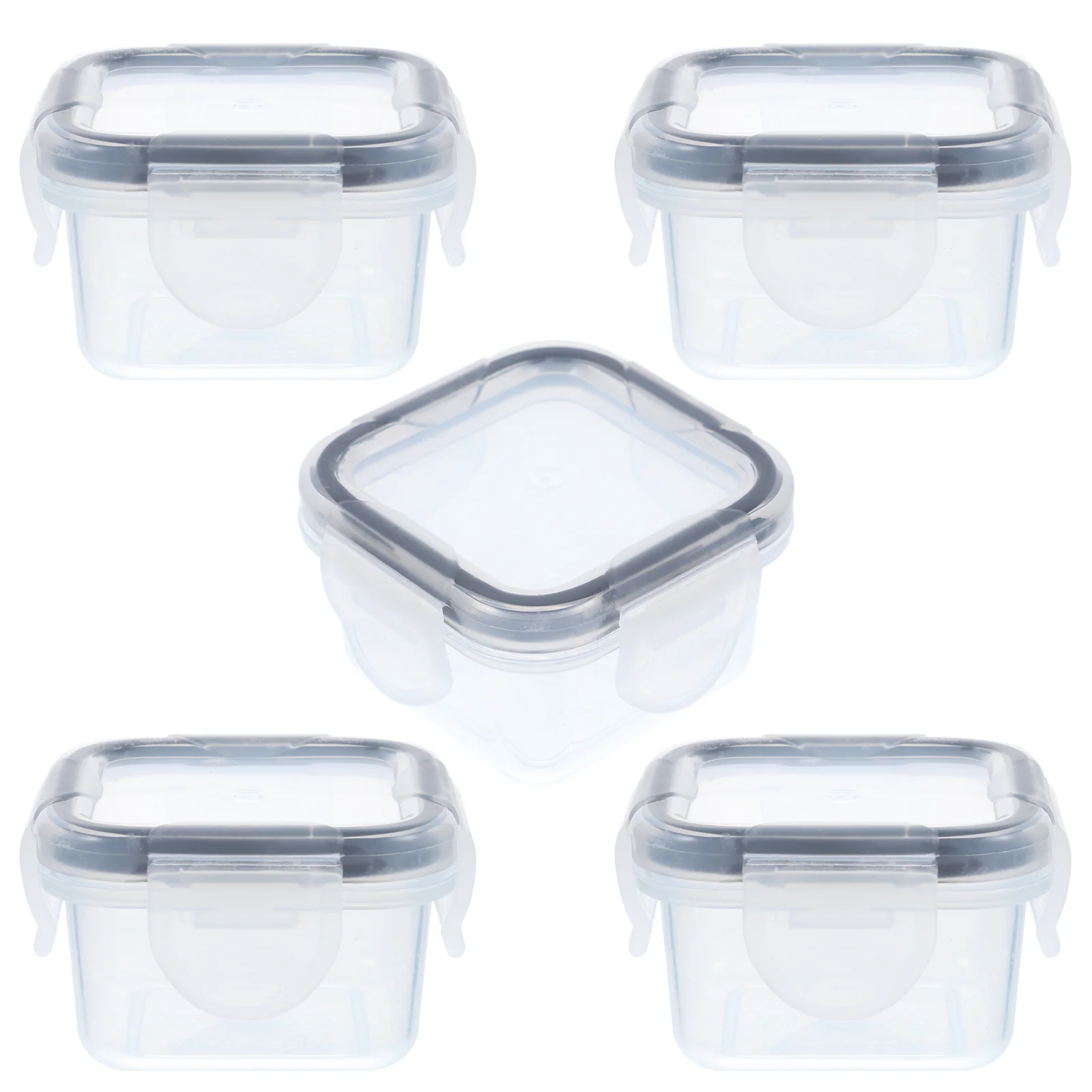 

Lids Containers Sauce Condiment Lid Container Cups Travel Meal Mini Box Bowls Dipping Square Dressing Salad Prep