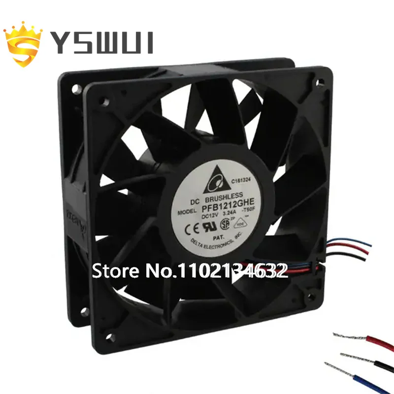 

PFB1212GHE-T50F Original FAN AXIAL 120X38MM 12VDC WIRE