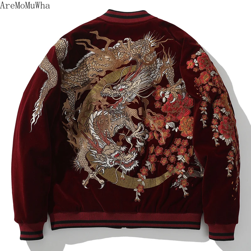 Winter Yokosuka New Heavy Industry Embroidered Cotton Jacket Ssangyong Cotton Jersey Baseball Collar Jacket Men's Trendy M-3XL