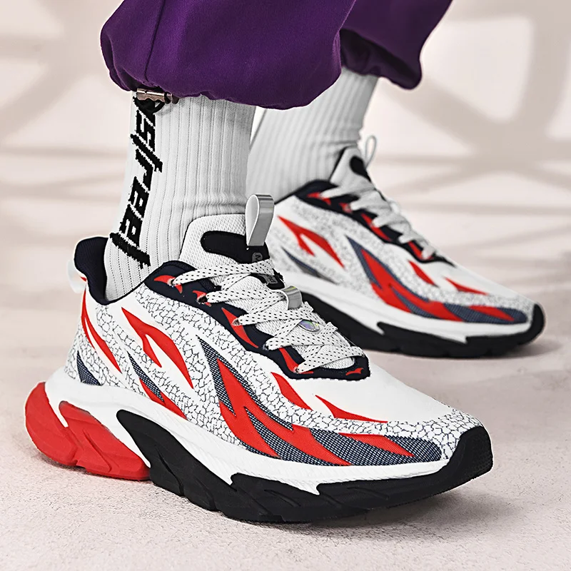 Brand Men's Breathable Running Shoes Jogging Sneakers Training Lightweight Mesh Sports Shoes Chunky Sneakers Plus Size 39-46