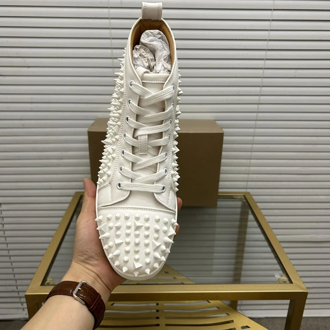 Модные дизайнерские туфли с заклепками Летние мокасины Cl мужская обувь низким