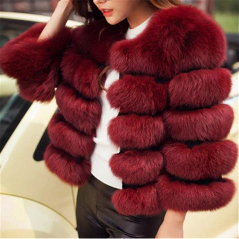 Luxury Natural Fox Fur Fur Coats Ladies Winter Warm Temperament Jackets Fashion Glamorous Elegant Fur Jacket For Women New