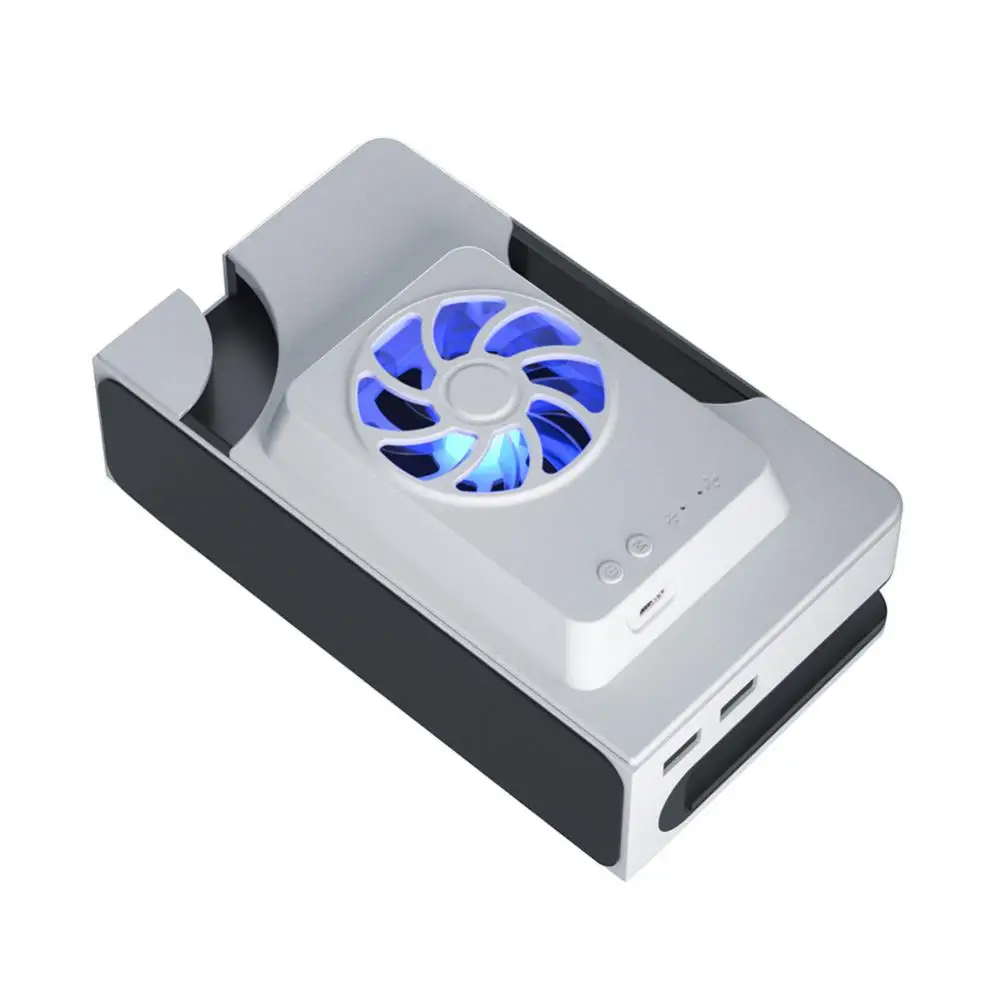 

Type-c Heat Dissipation Fans Portable Cooler Base Cooling Fan For Switch Oled Accessories Abs Game Console Stand High-capacity