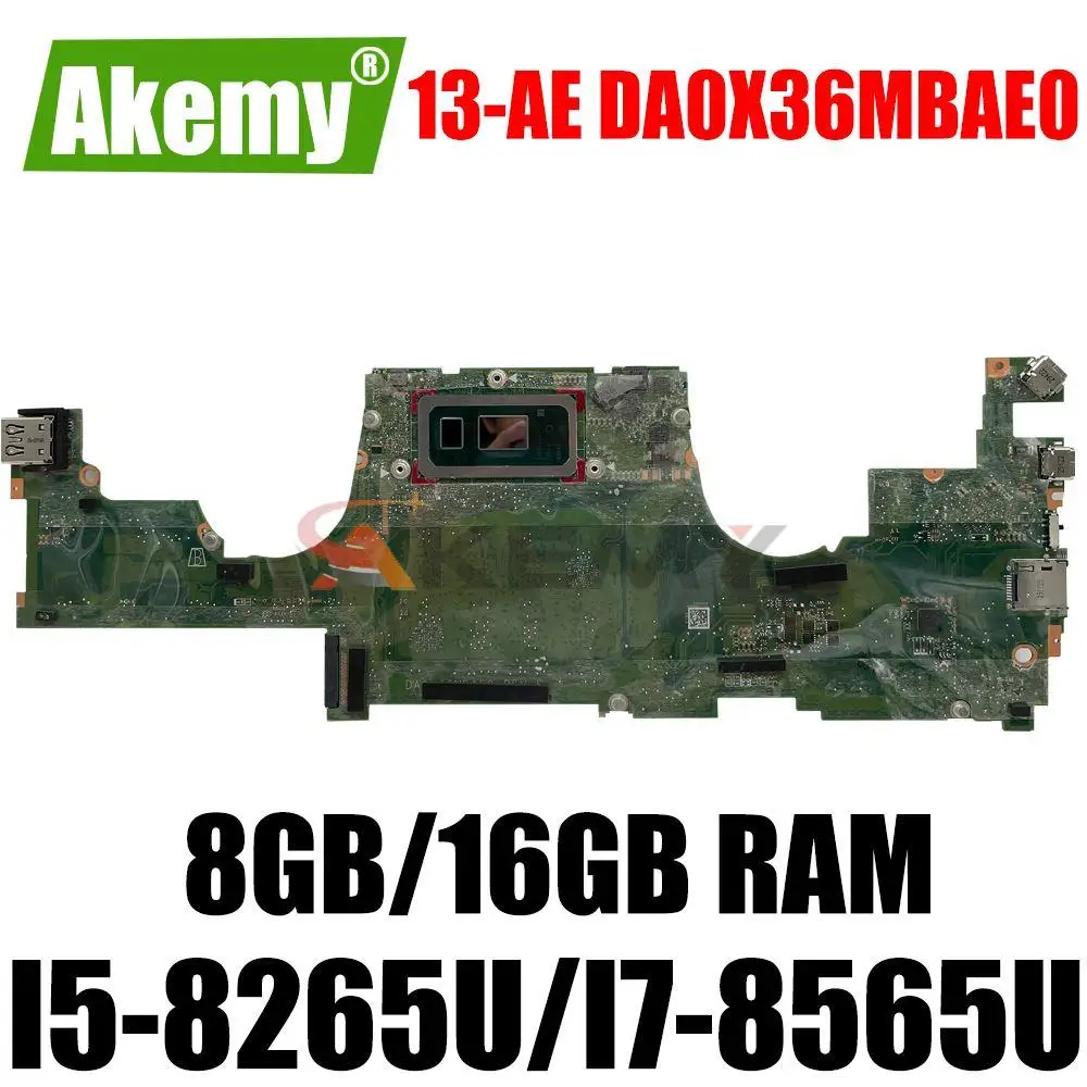 

L37638-601 L37640-001 For HP SPECTRE X360 13-AP Laptop Motherboard DA0X36MBAE0 W/ i5-8265U i7-8565U 8GB 16GB RAM mainboard