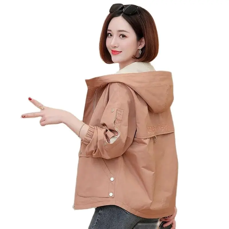 

Short Coat Women Spring and Autumn 2022 New Korean Version Loose Windbreaker Small Casual All-Match Spring and Autumn Female Top