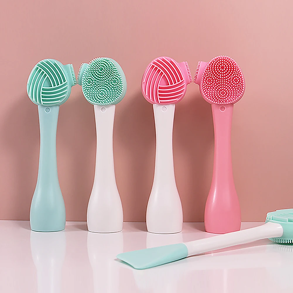 Силиконовая щетка для ухода за кожей лица средство удаления макияжа