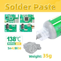 needle tube type lead free low temperature solder paste sn42bi58 melting point 138%e2%84%83 patch repair low temperature solder paste