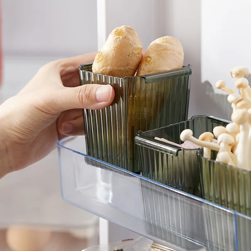 

Refrigerator side door storage box side storage box cabinet door side inner side multi-functional food snack storageorganizerbox