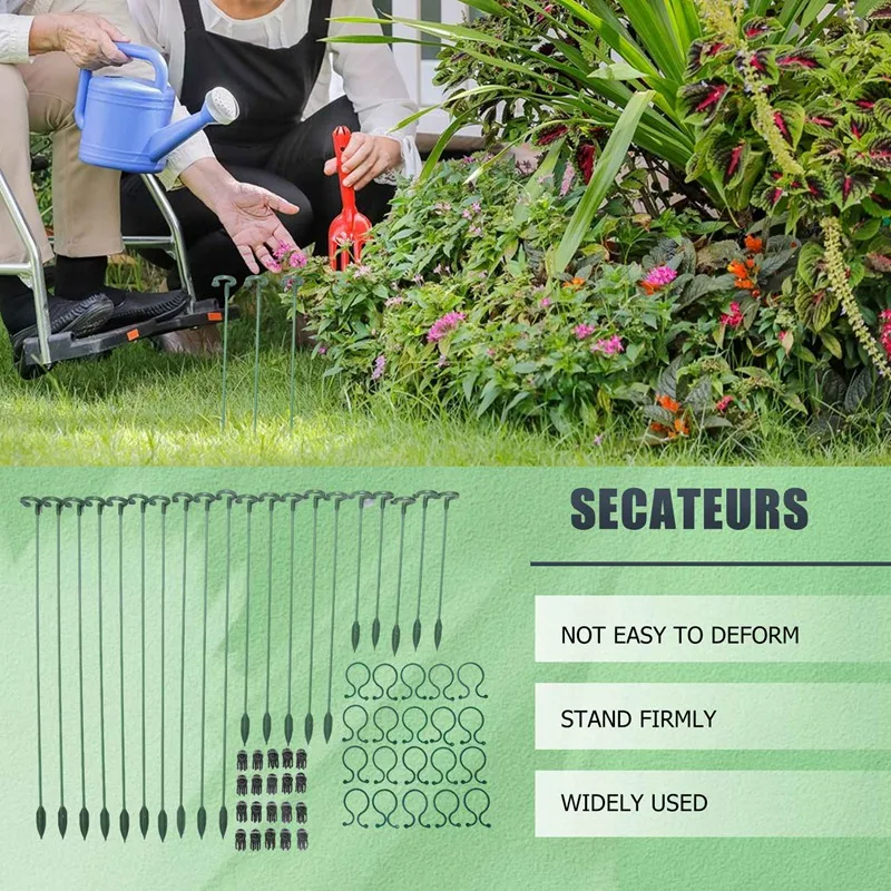 60 шт. набор креплений для растений-20 упаковок крепежные палочки цветов (3 размера)