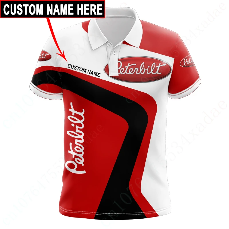 

Peterbilt Unisex Clothing Casual T Shirt For Men Anime Polo Shirts And Blouses Quick Drying Short Sleeve Harajuku Golf Wear Top