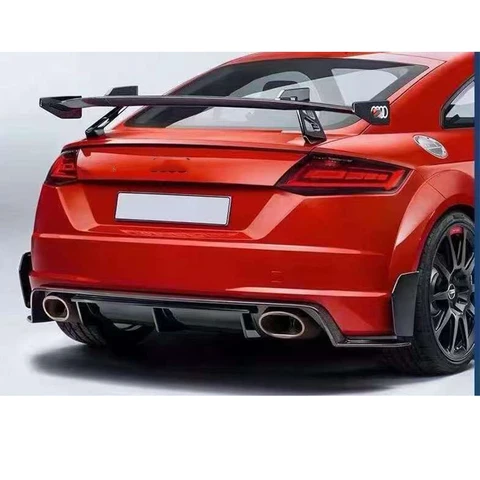 Для Audi TT TTS TTRS диффузор из углеродного волокна задняя губа автомобильный задний бампер диффузор задние сплиттеры спойлер автомобильные аксессуары кузовный комплект