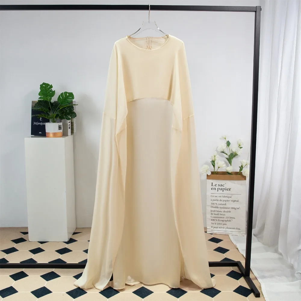 Женское Элегантное Лоскутное Длинное Платье Мусульманский Скромный Наряд