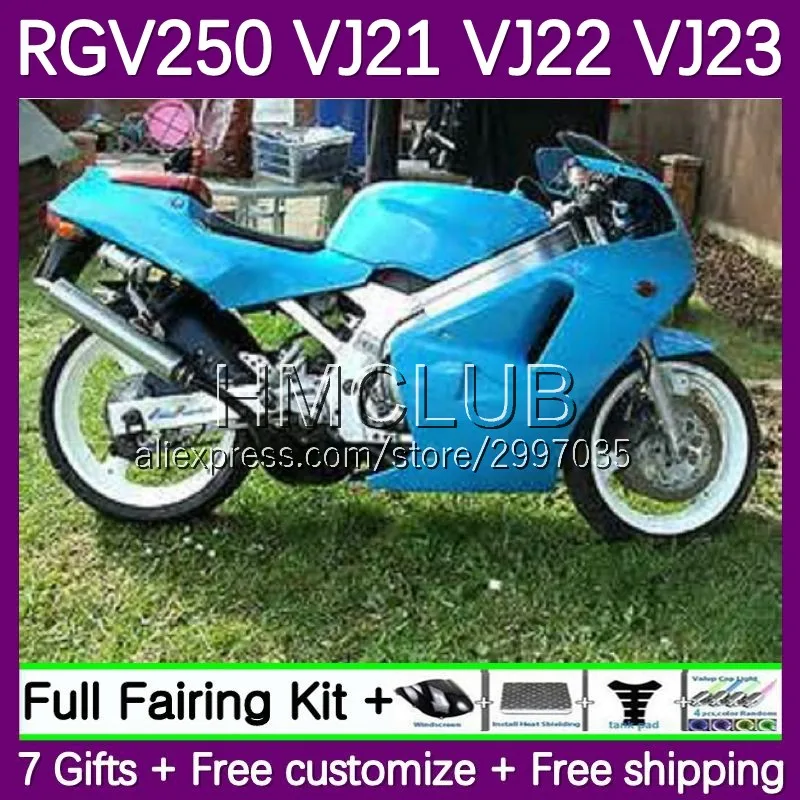 

Корпус для SUZUKI SAPC VJ21 RGV250 VJ 21, корпус 50No.63 RGVT-250 RGV-250 1988 RGV 1989 голубой глянцевый корпус RGVT250 88 89 обтекатели